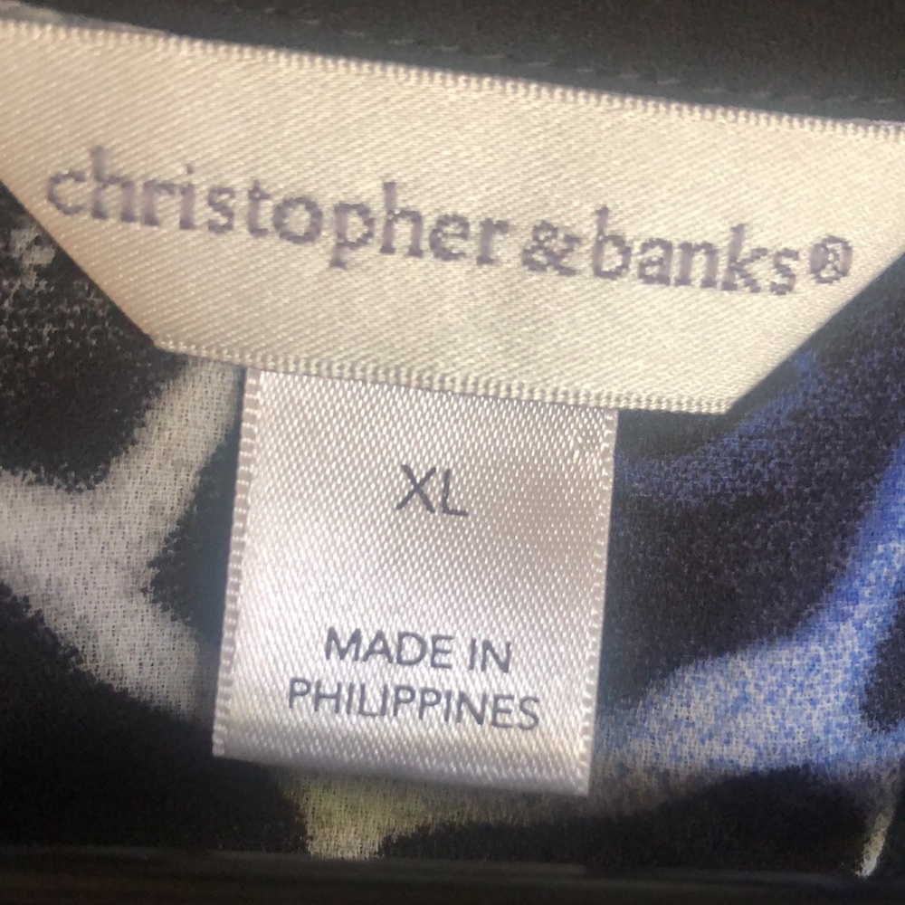 Christopher & Banks Blouse Shirt Top Size XL - Picture 3 of 7
